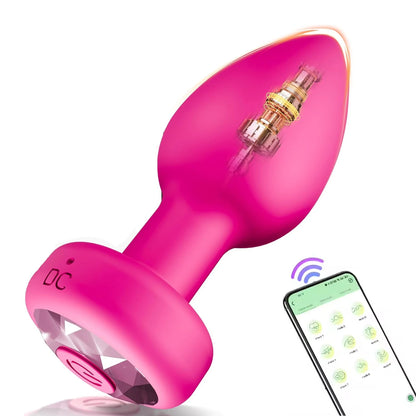 APP Butt Plug Anal Vibrator for Gay Remote Control Dildo Vibration Masturbation Adult Sex Toy for Couples Prostate Massager